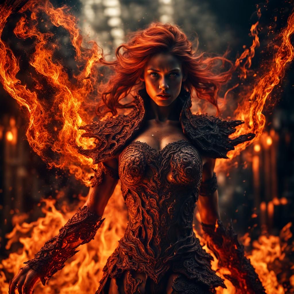 Fire Elemental   by @Superbear