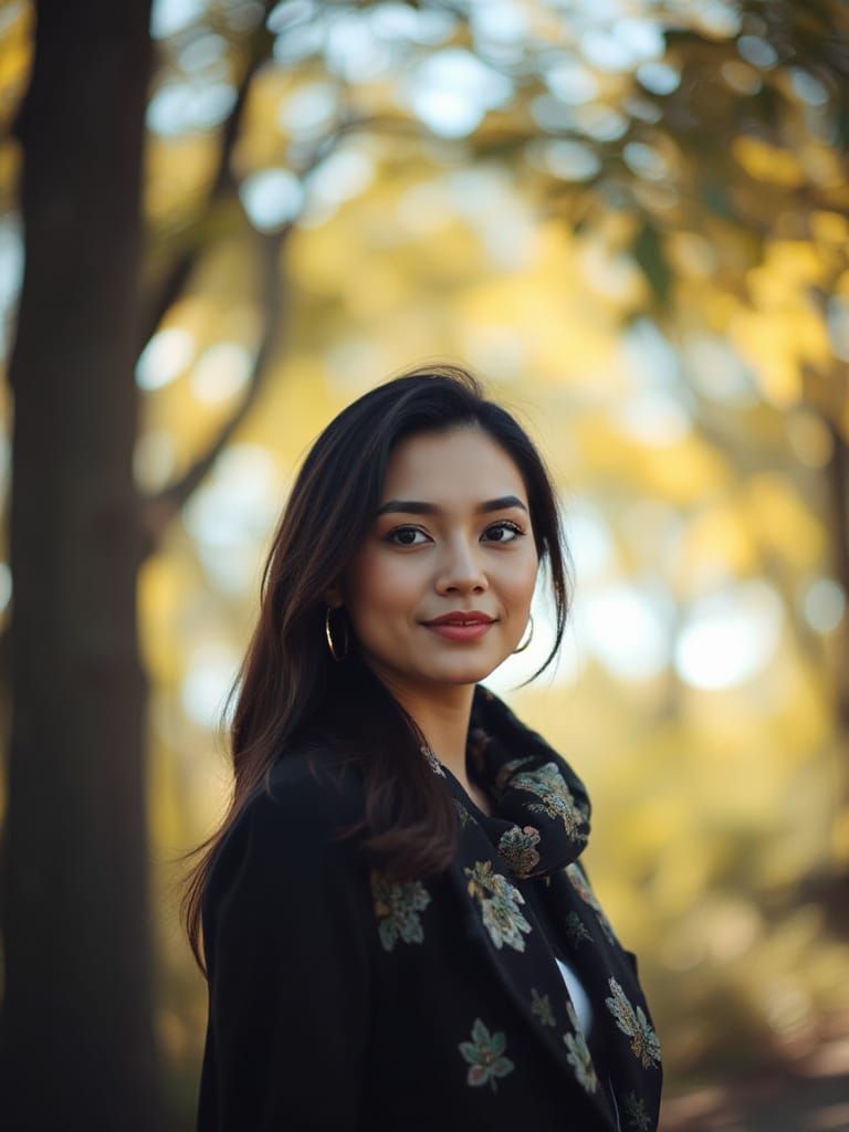 Tropical Beach Scene with Swimmers in Bokeh Photography