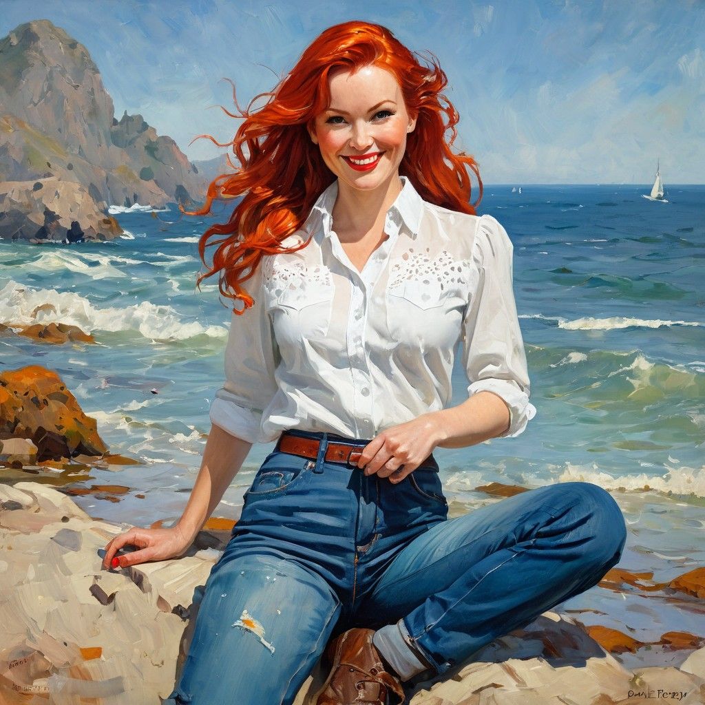 Red headed Stranger on the Shore