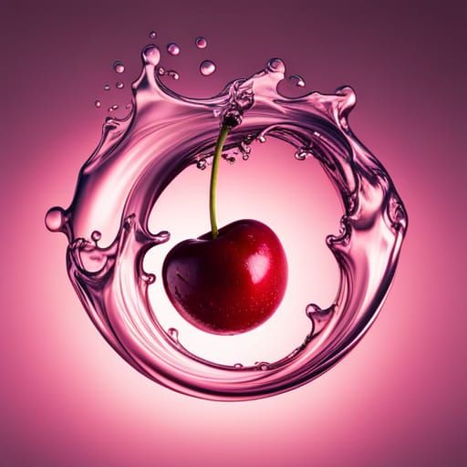 cherry in water AI Generated Artwork NightCafe Creator