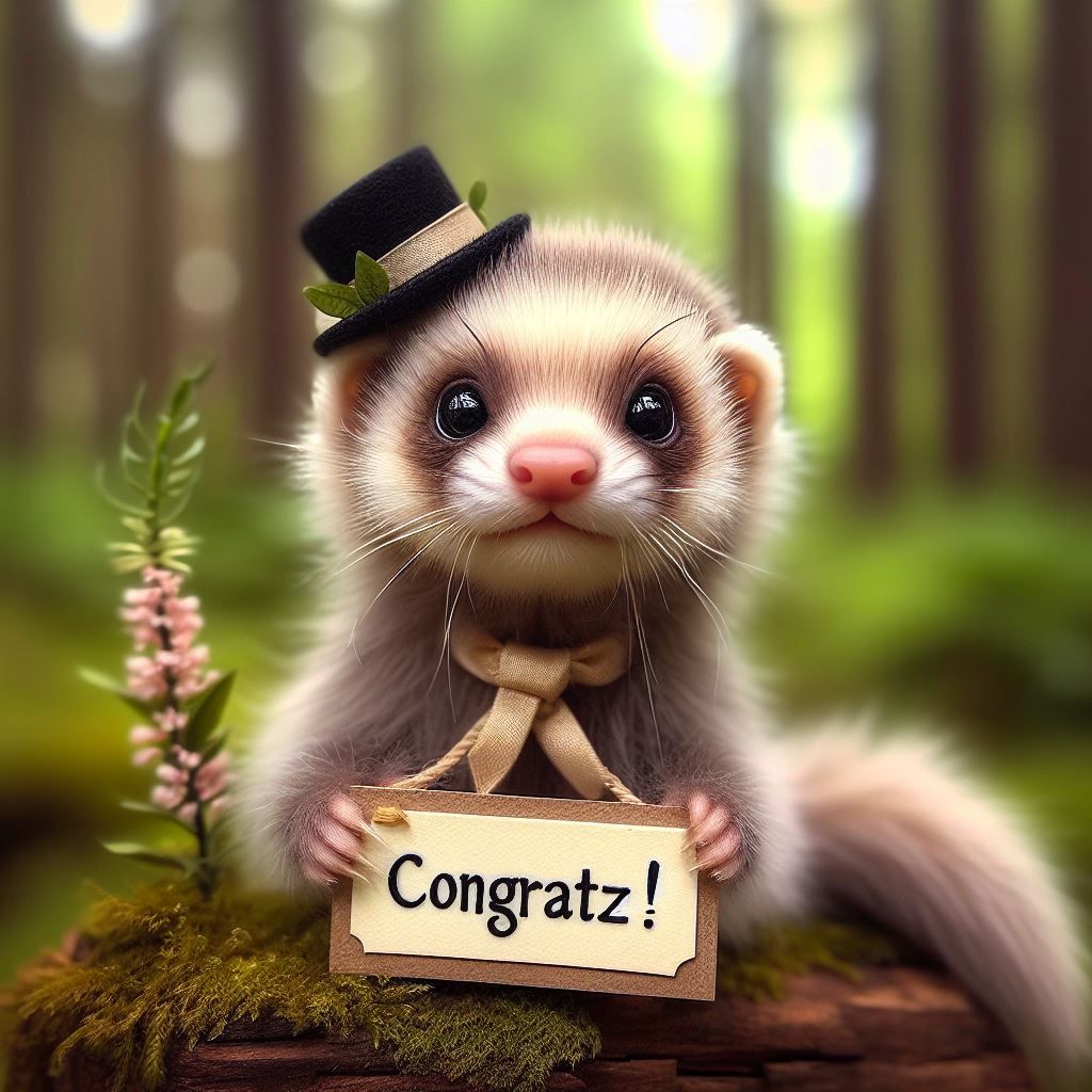 Congrats Ferret 🖤