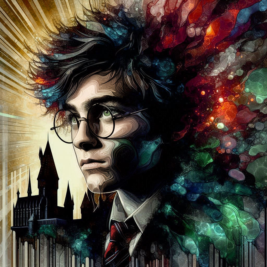 Alcohol Ink Harry Potter