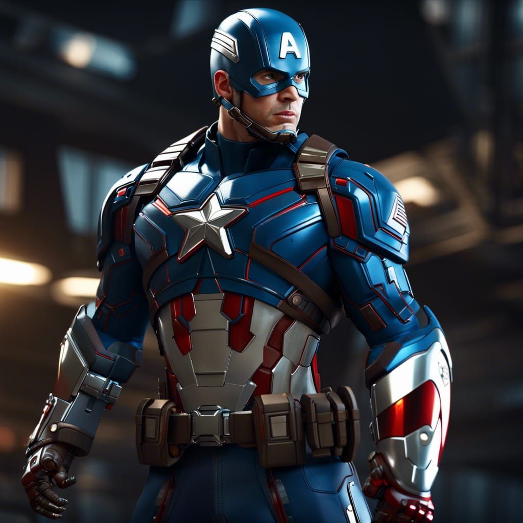 Captain America in action 🔥 - AI Generated Artwork - NightCafe Creator