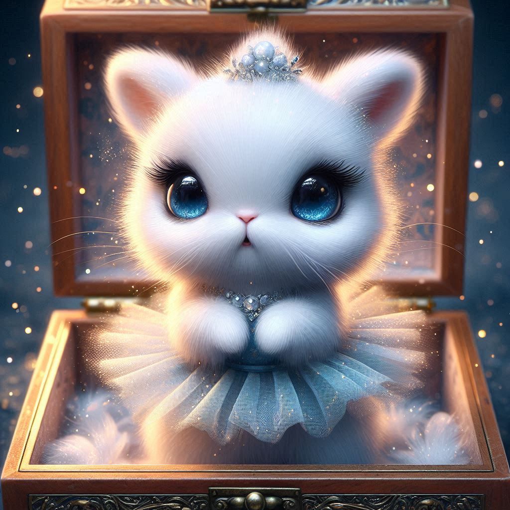 "Twirling to the soft song that plays"