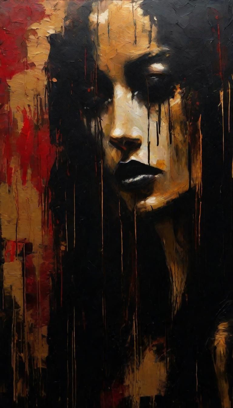 Surrealist dreamscapes. Medium shot. A pale, white-haired fairy-like woman with a flowing gown, delicate wings, and intricate floral headpie...