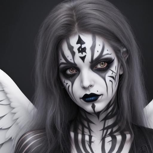 Angel as a member of a death metal band - AI Generated Artwork ...