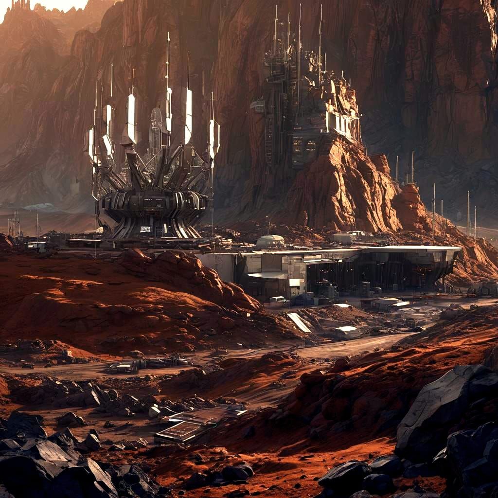 Mars Mining Town  by @Gabriele 