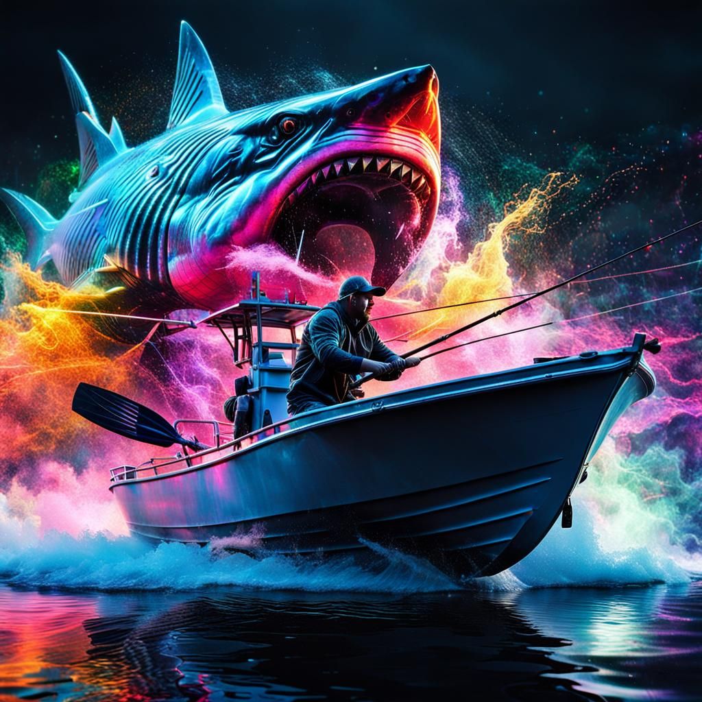 Shark attack!!  by @Cusa23