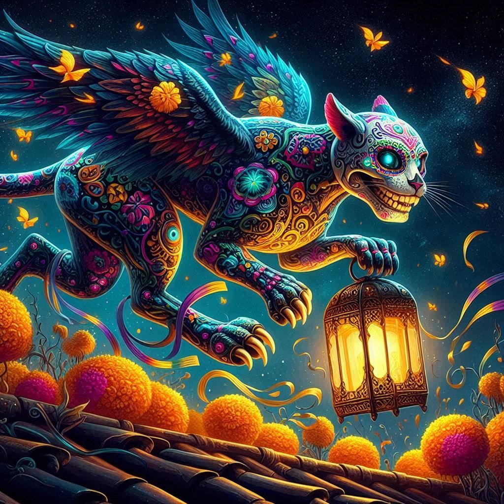 Alebrije Lantern Rider (Mexico)