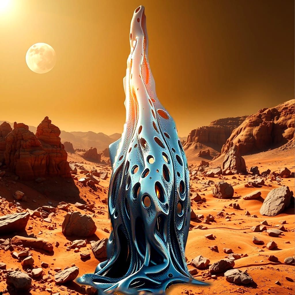 abstract alien sculptur