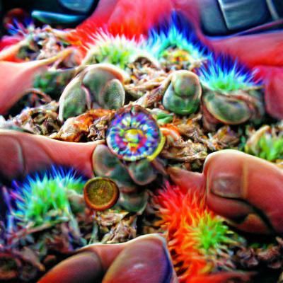 Peyote trip colourful psychedelic