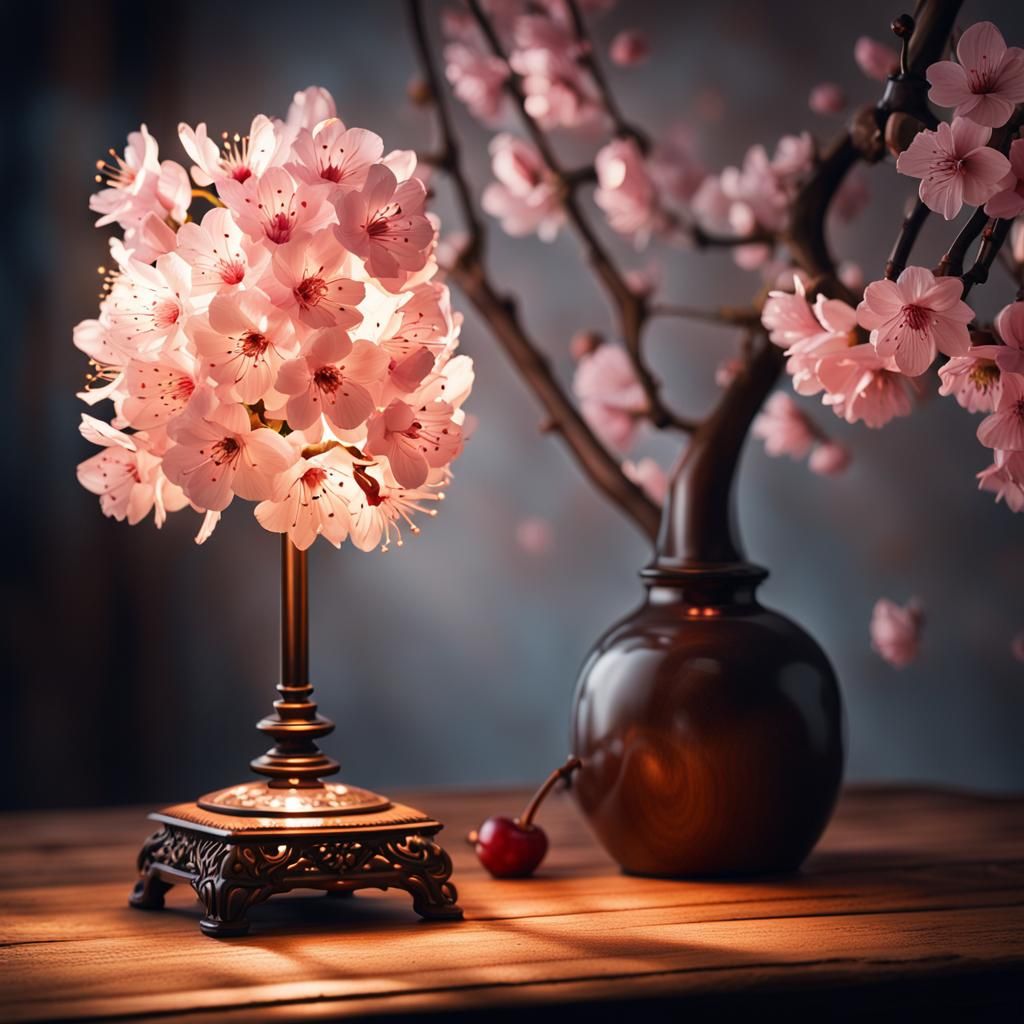 cherry blossom lamp  by @Legacy23