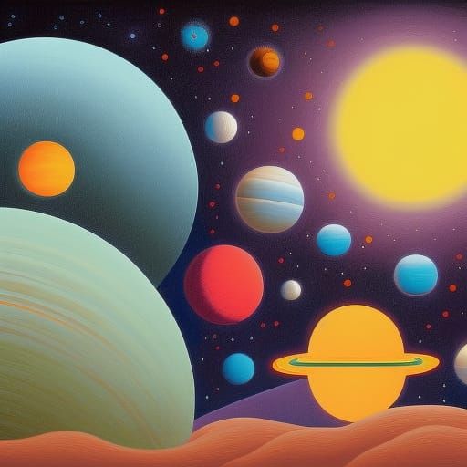 planets by Jane Newland, Debbie Criswell, Jacek Yerka and Ge...
