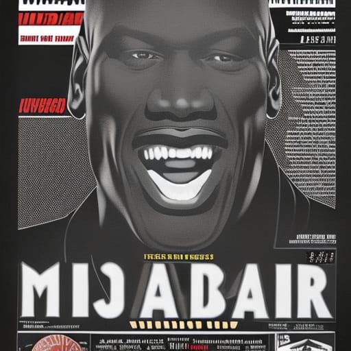 Newspaper cover Michael Jordan money