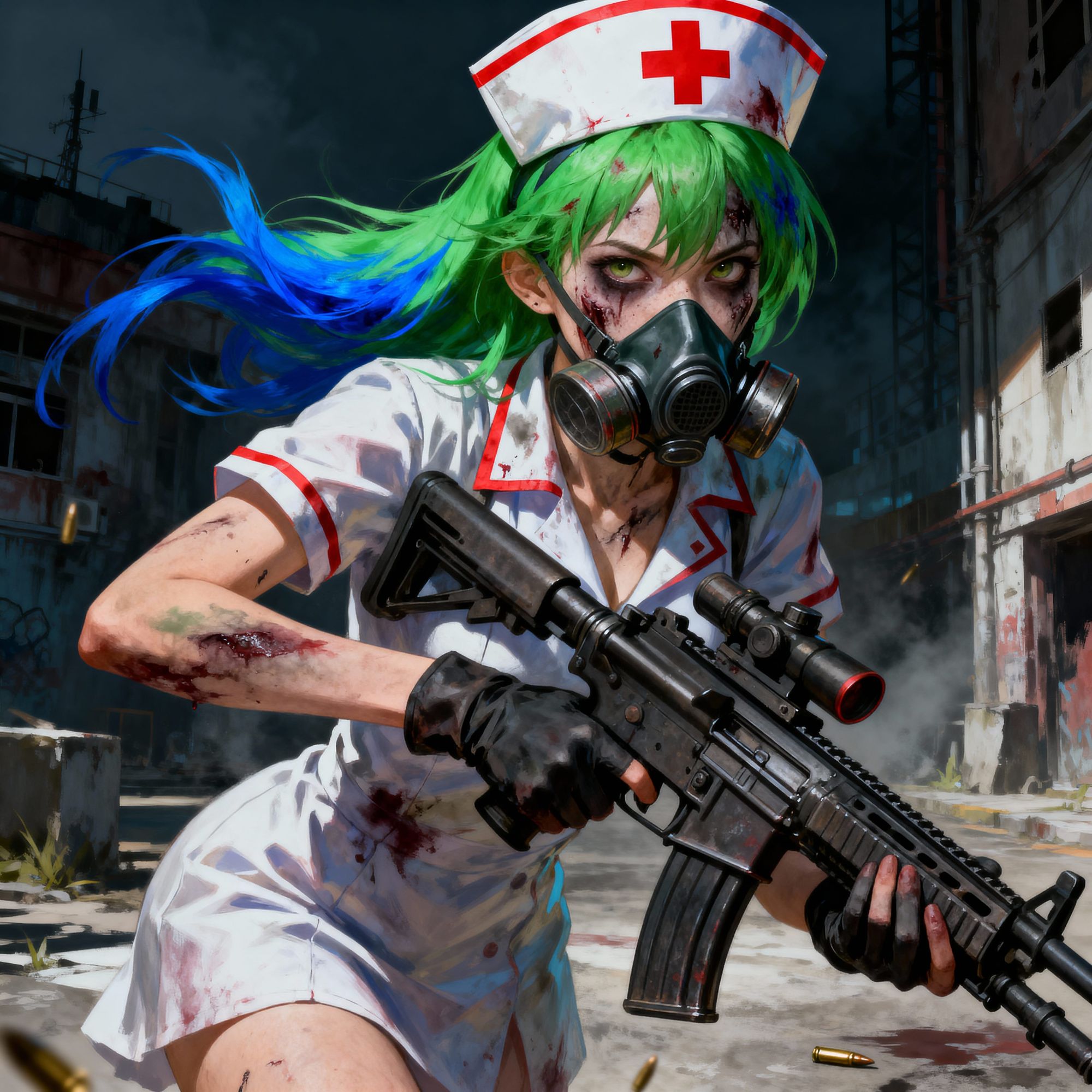 A zombie nurse...
