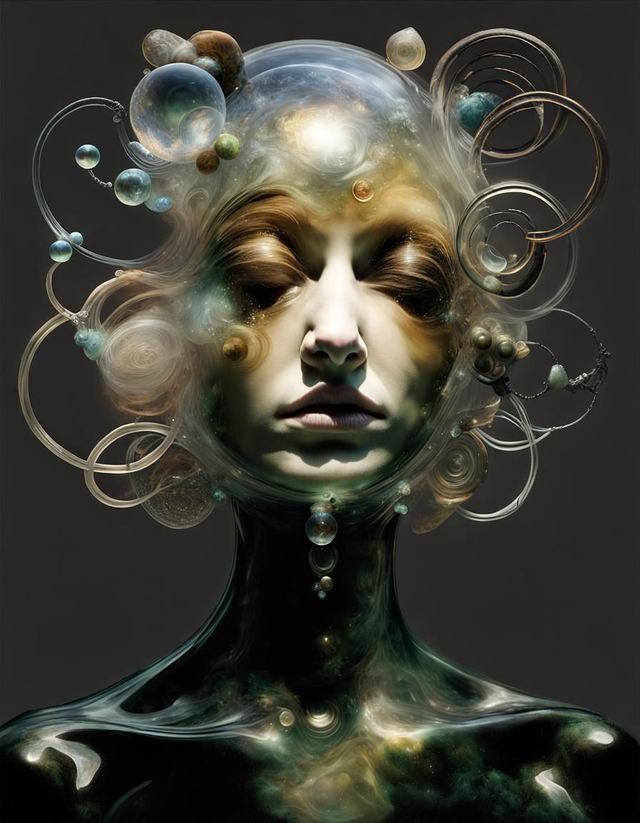 Surreal Abstract: Fluid Dynamics and Supernatural Phenomena