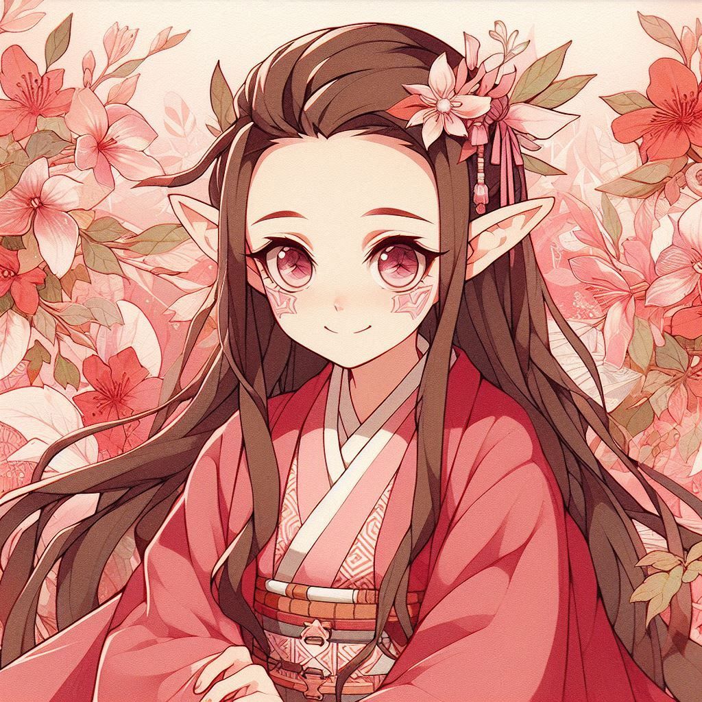 Nezuko Kamado as an Elf