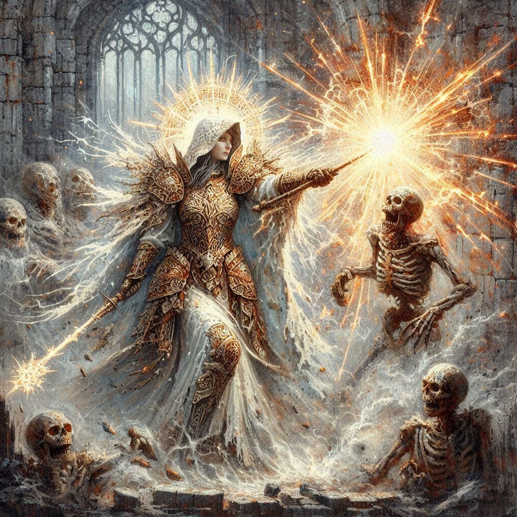 So the Cleric Went to Work With Her Lance of Faith!