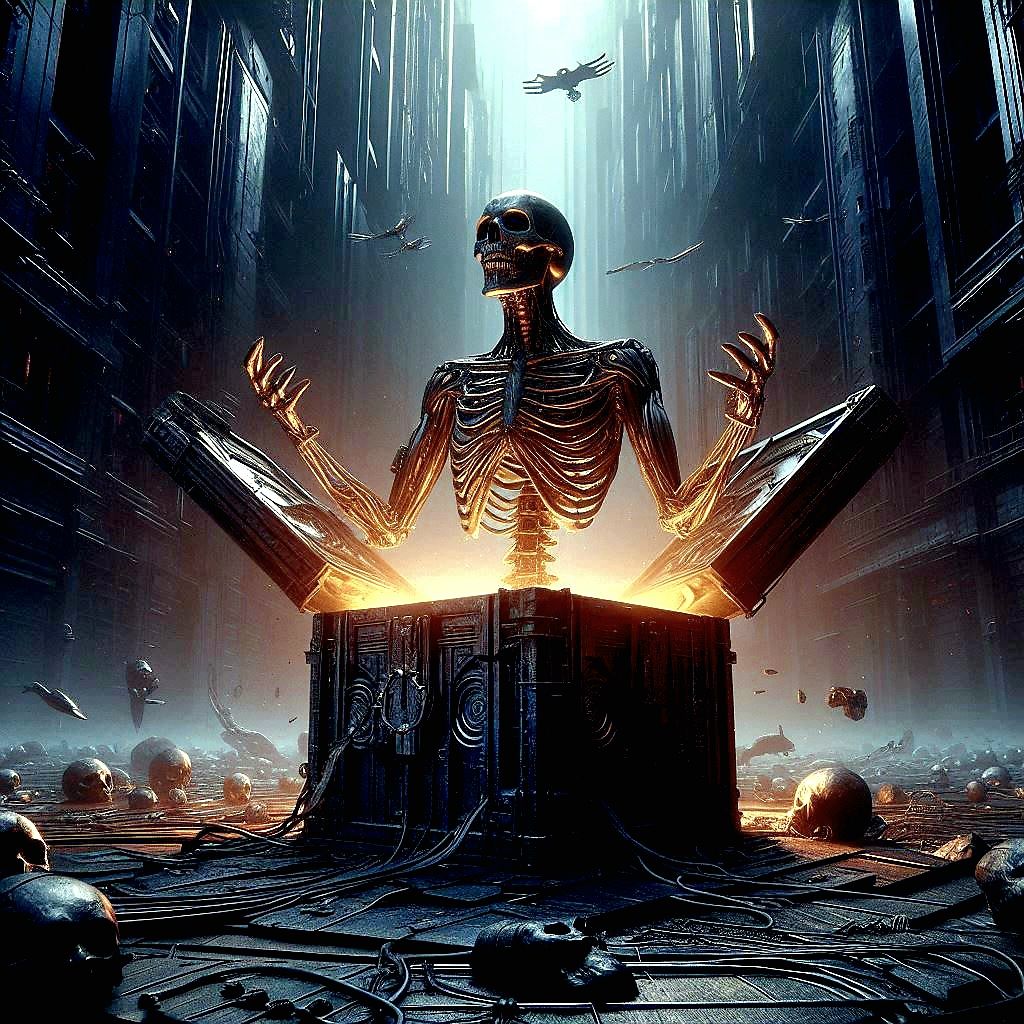 "Honey? Did you order something?" in a shaky voice