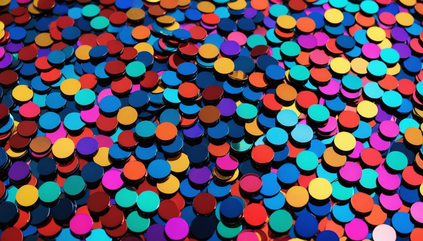 what are sequins? psychedelic colorful