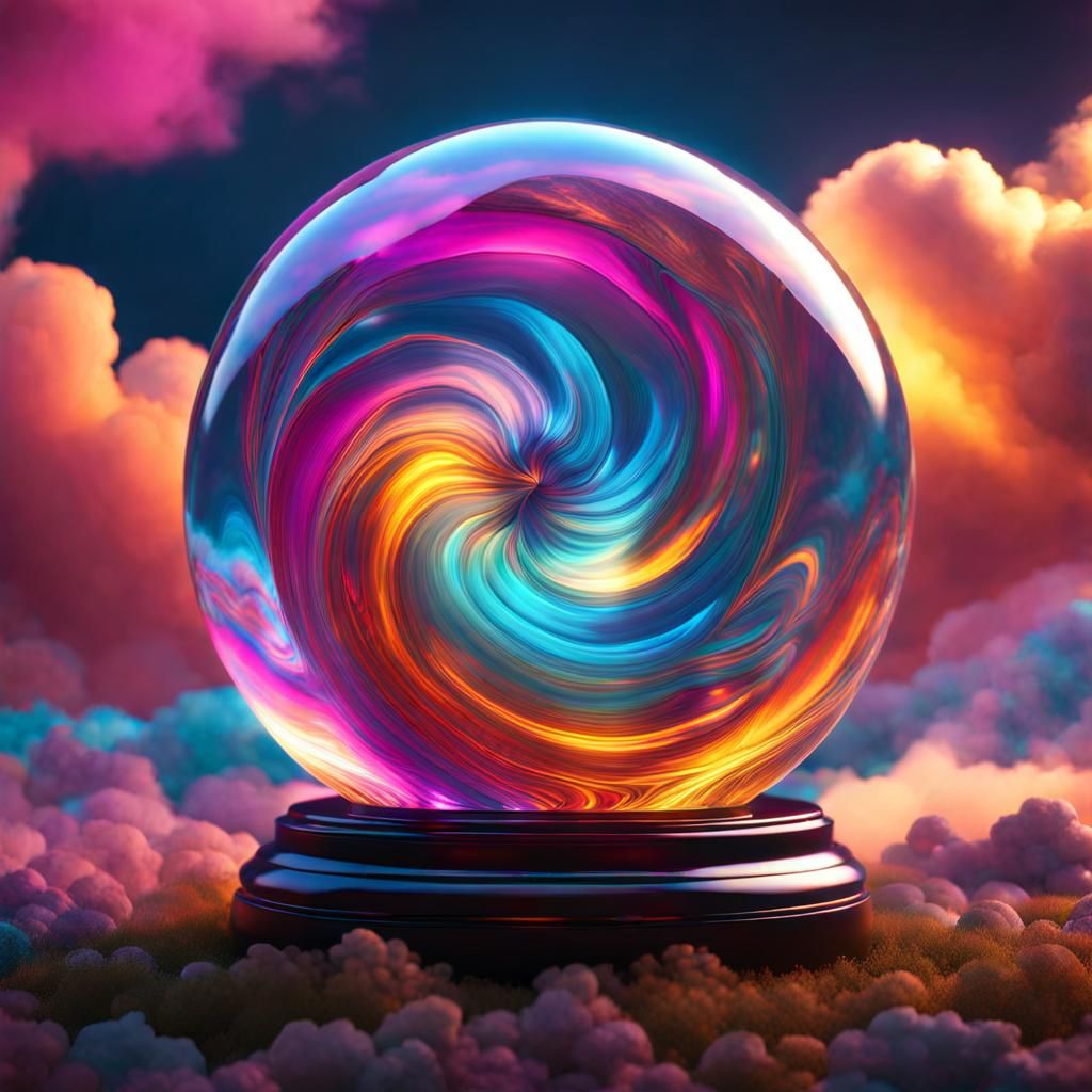 Crystal Ball Experiment AI Generated Artwork NightCafe Creator