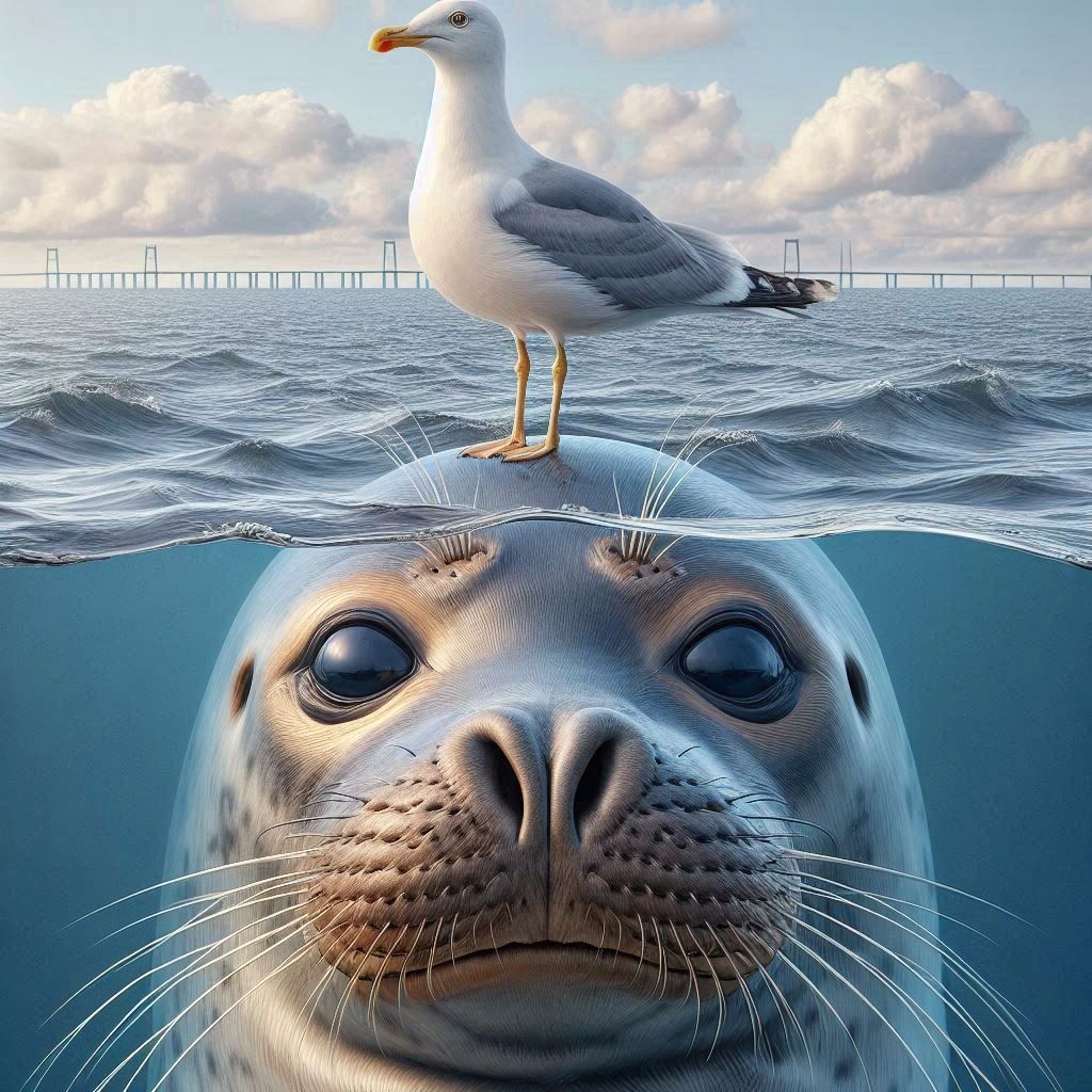Seal and Seagull best Friends forever