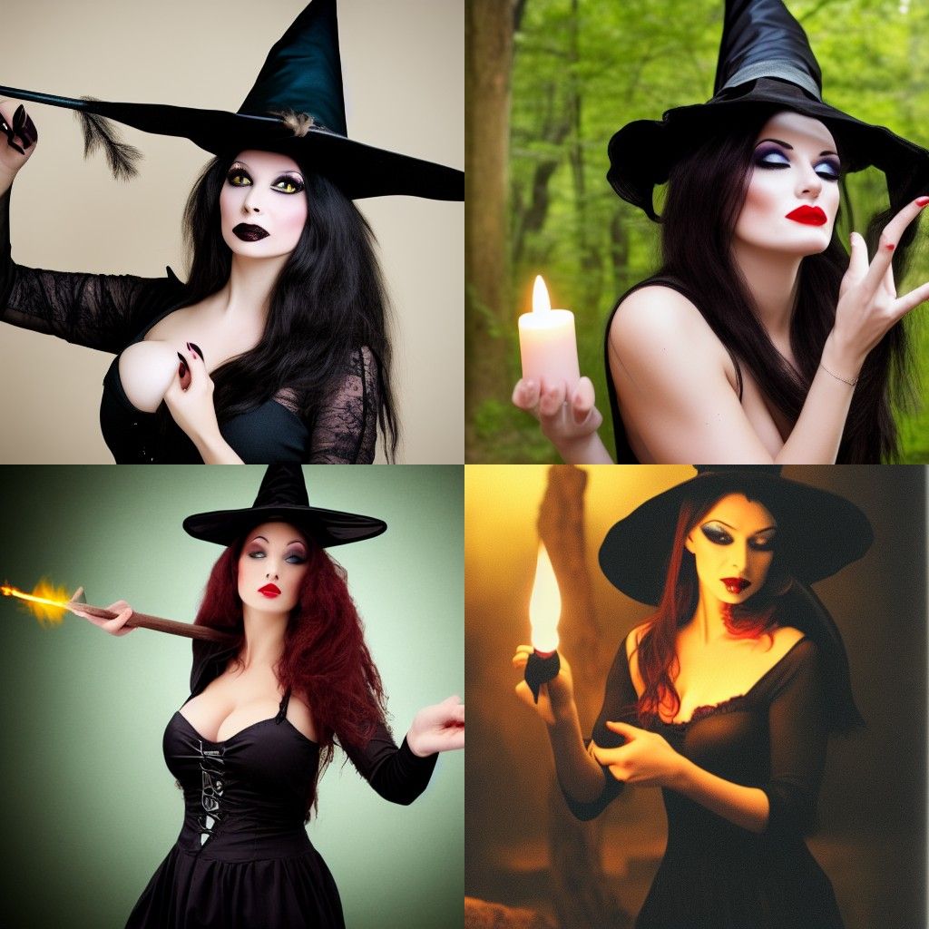a seductive witch