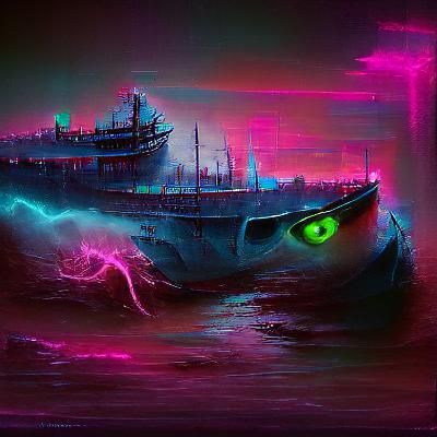 Ship in a Violent Sea