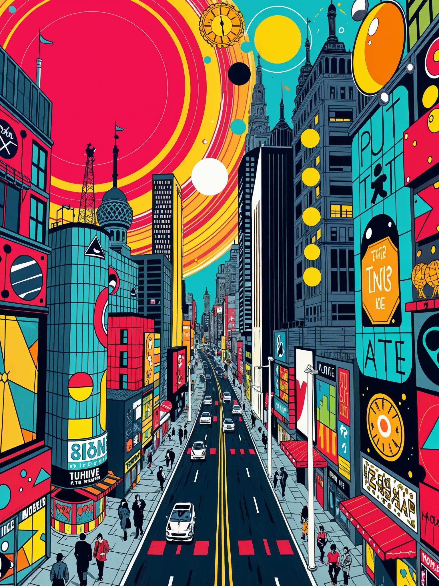 Pop-art City   by @Maarten Smeets