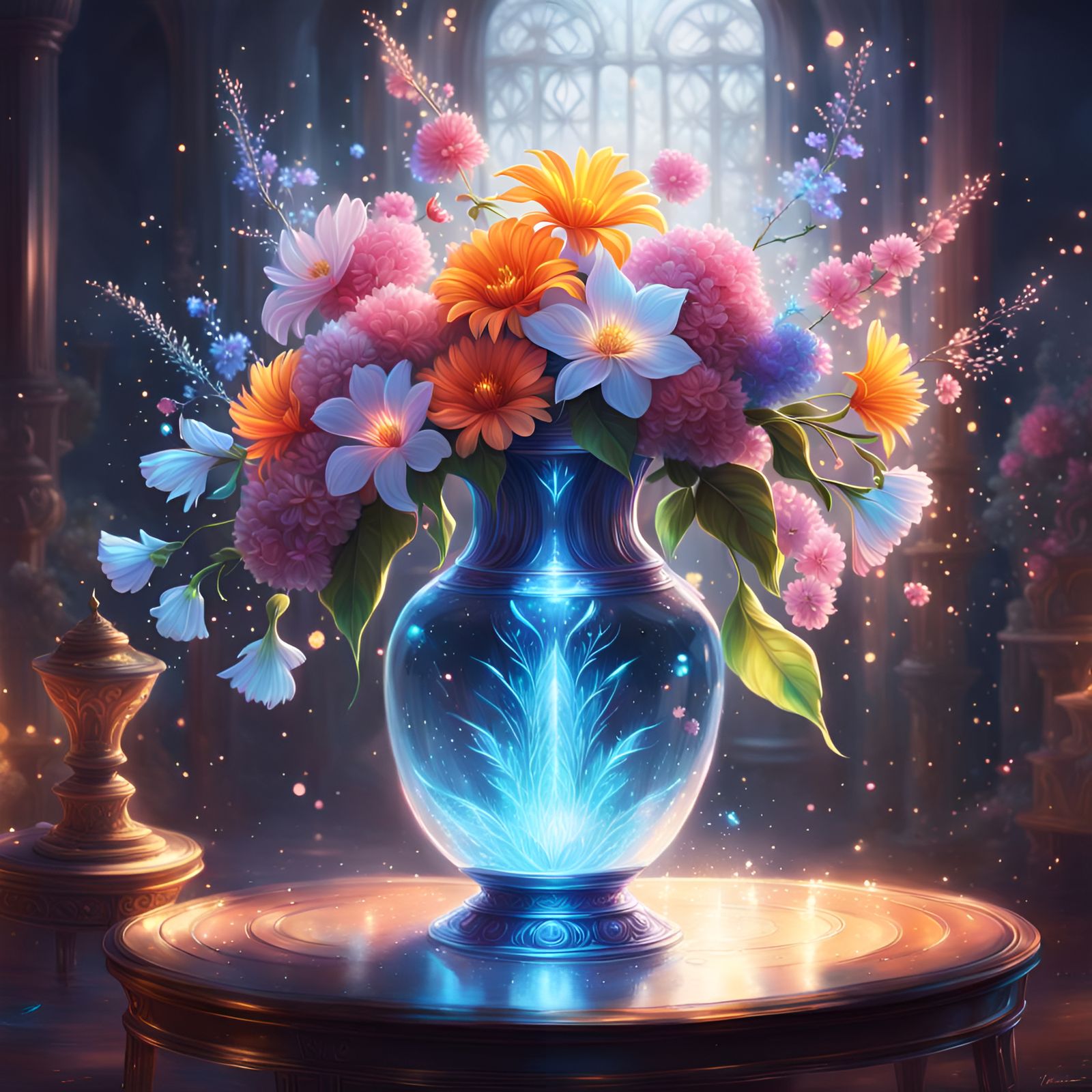 💐 Magical Flower Vase 🏺  by @Artist For Fun