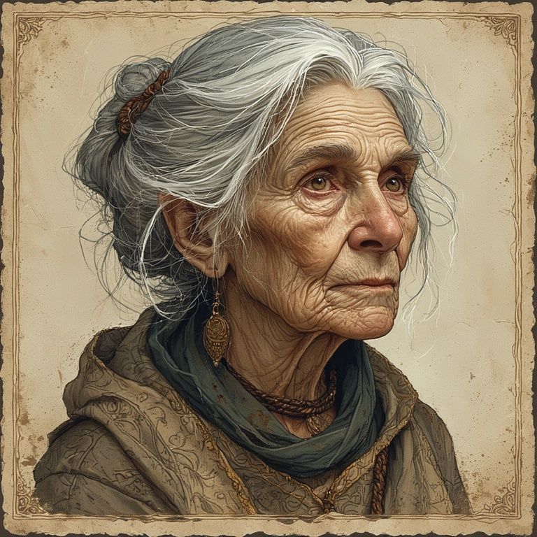 Portrait of an old lady