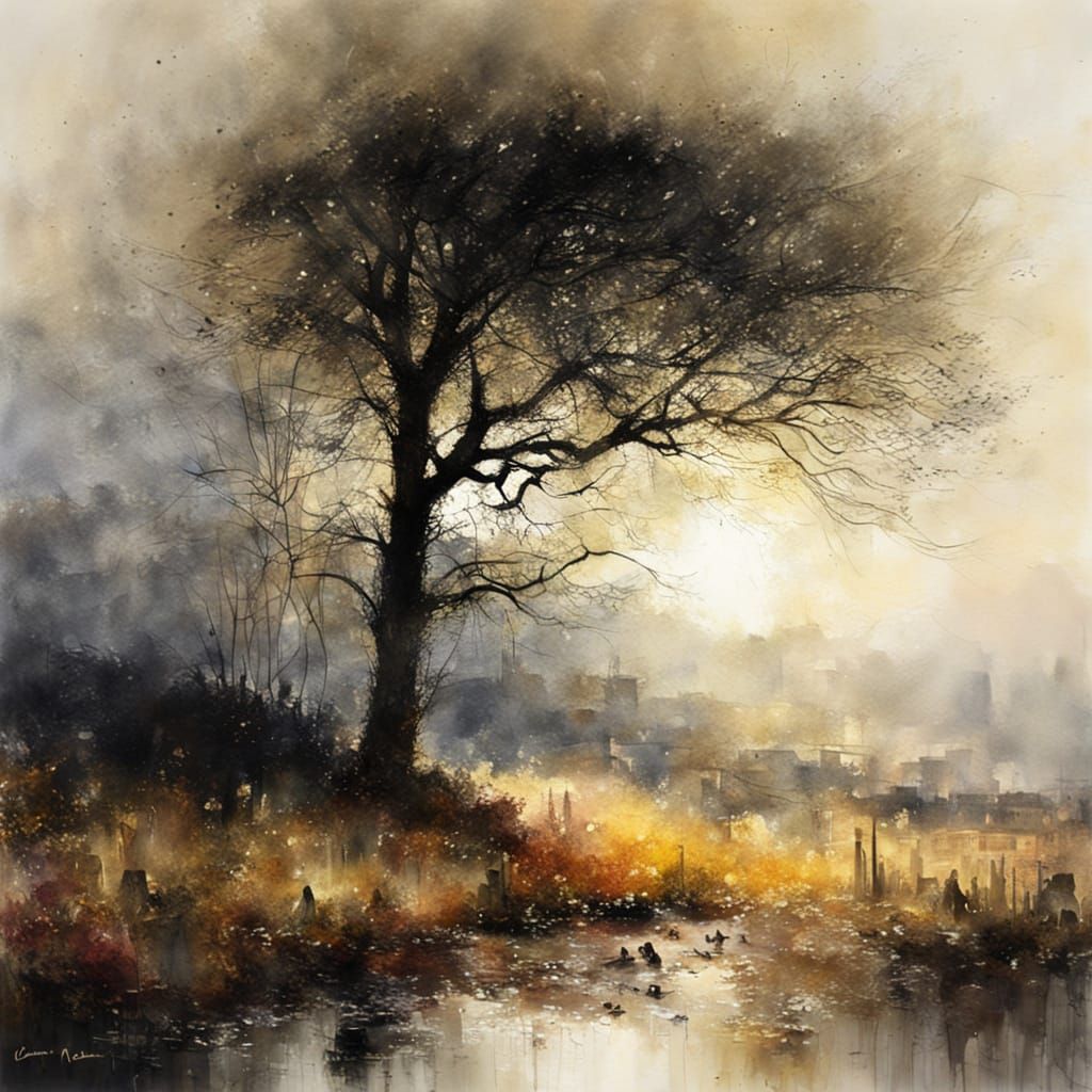 Landscape, light, painting, Stewart Edmondson  by @albionsangel