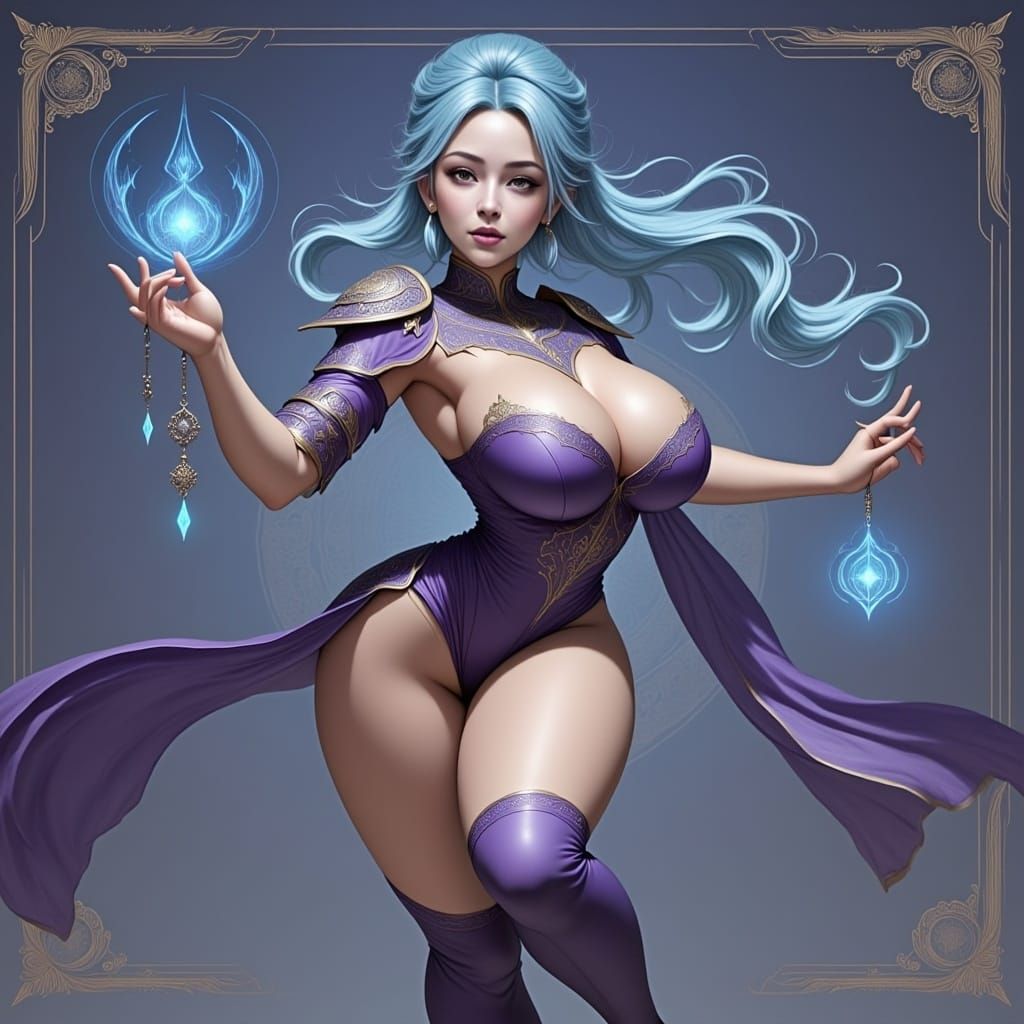  <lora:Venus Delgaodo:1.0> as a mage