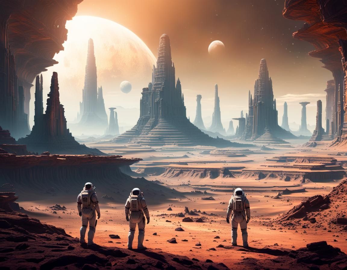 Exploring a far distant world...