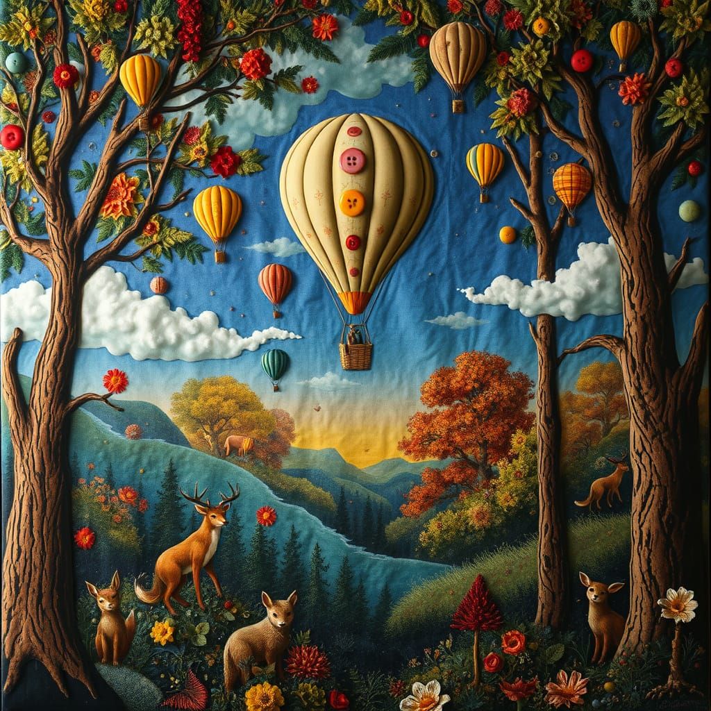 Surreal Autumn Mixed-Media Masterpiece.  by @Zelo