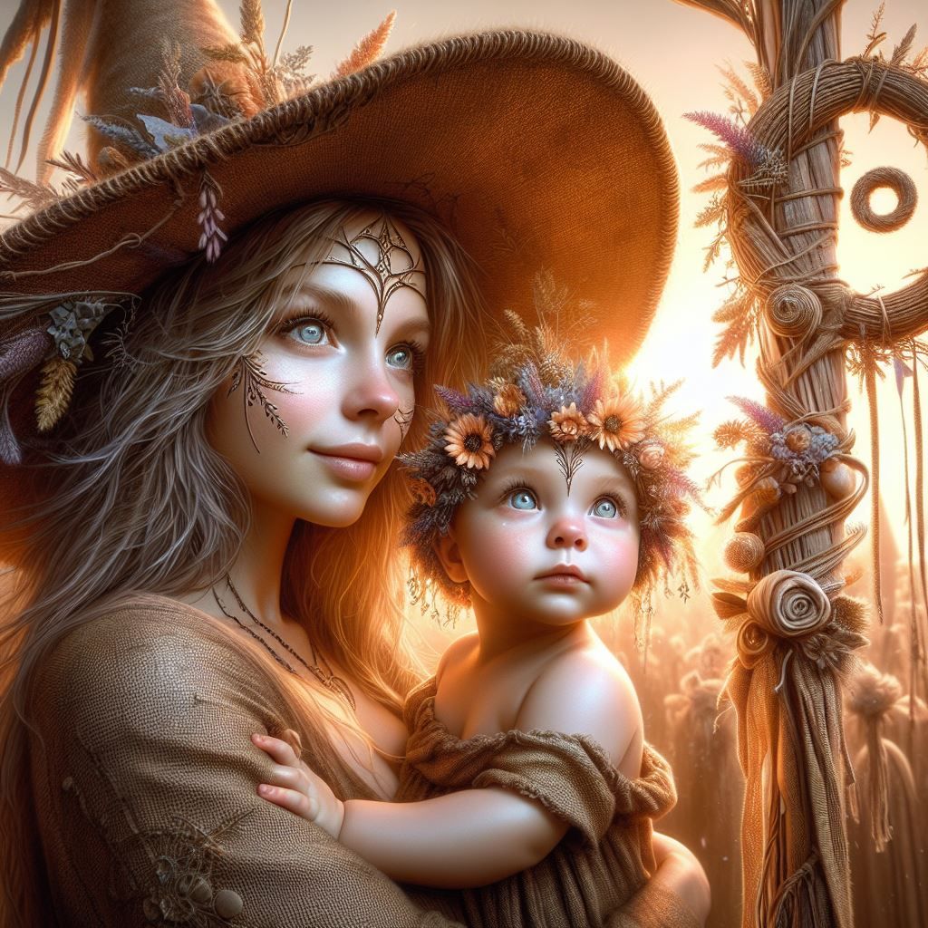 Wiccan Mama And Sweet Baby!!!!!!