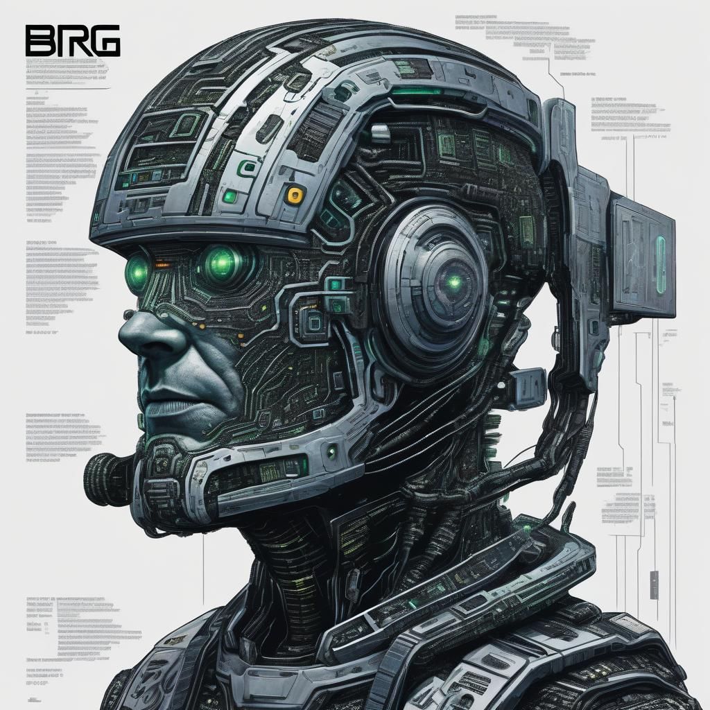 member of the Borg race (created for DC but not submitted)