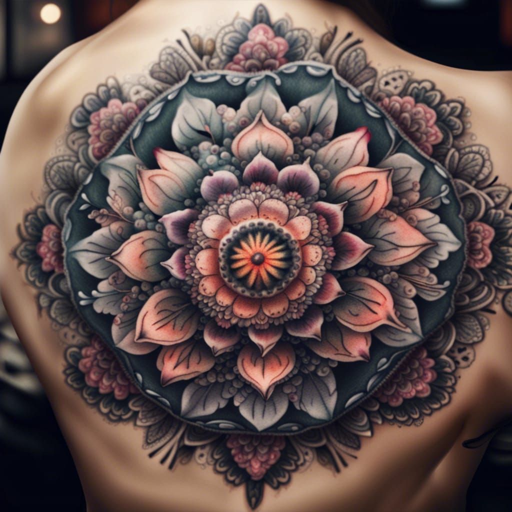 Rox Tattoos - Flower x Mandala tattoo 💜 | Facebook
