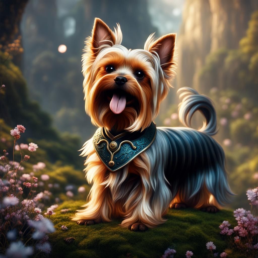 Yorkshire Terrier fairy - AI Generated Artwork - NightCafe Creator