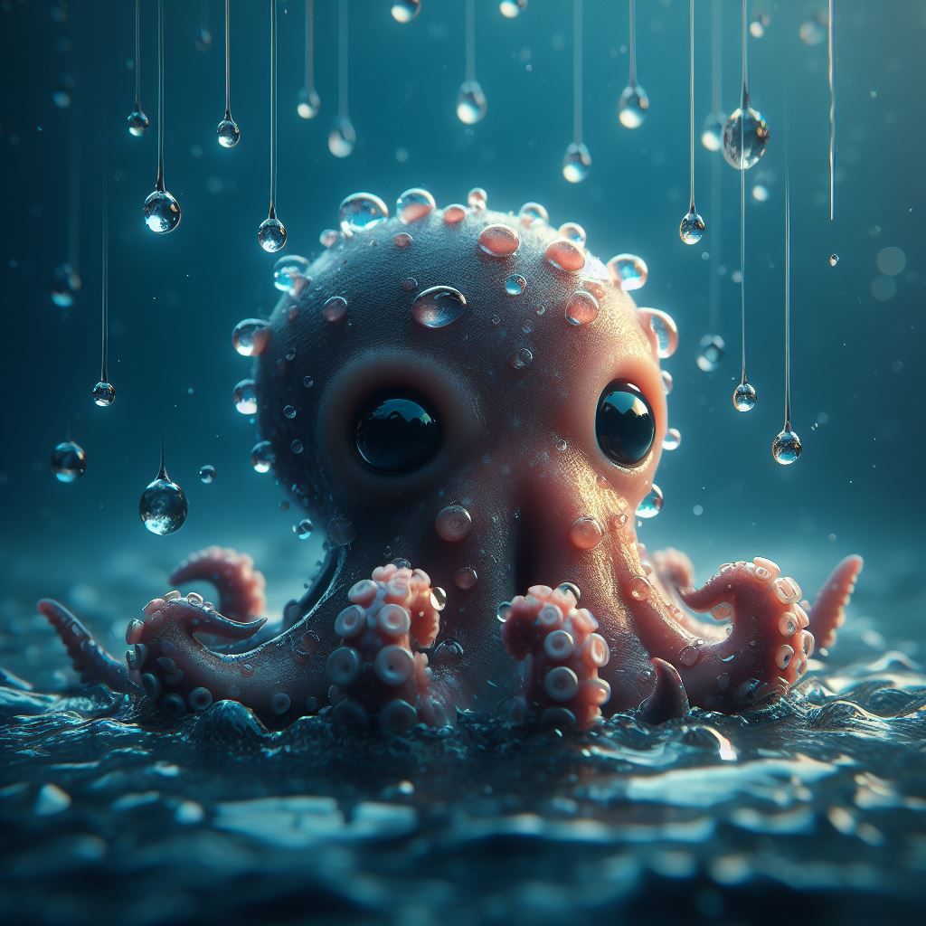 Cute little octopus