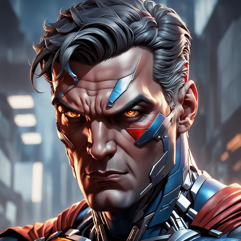 DC comics Cyborg Superman. - AI Generated Artwork - NightCafe Creator