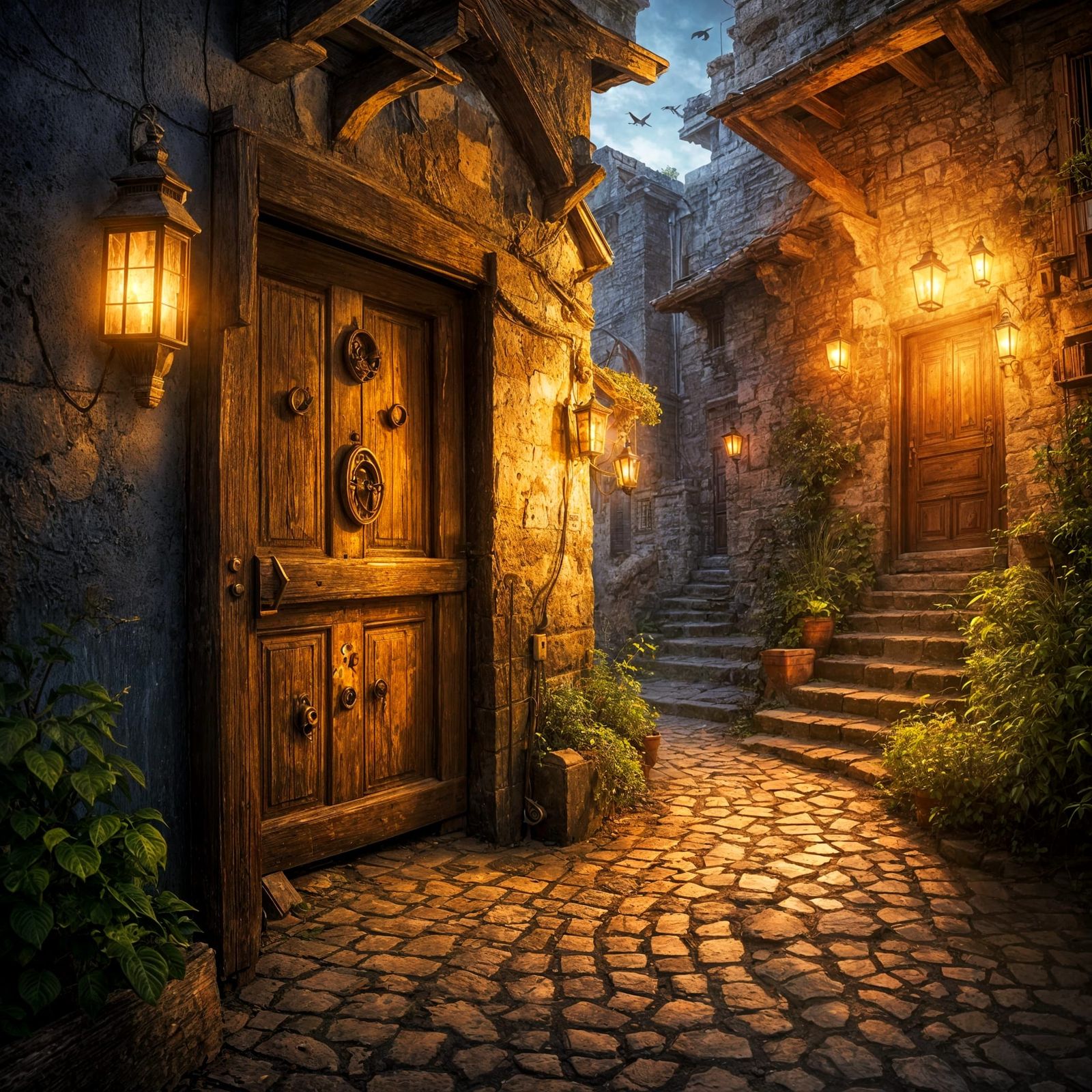 An evening alley  by @h7sus2