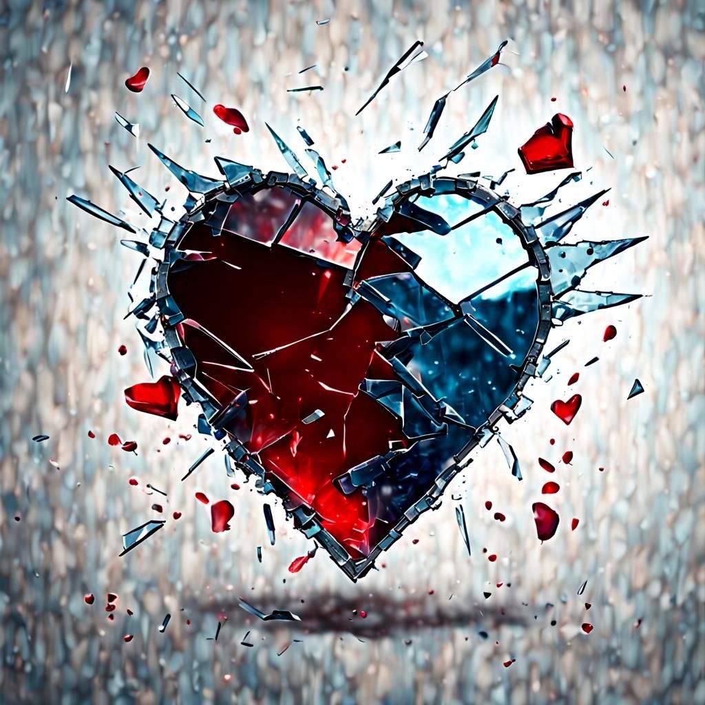 Broken heart in the matrix