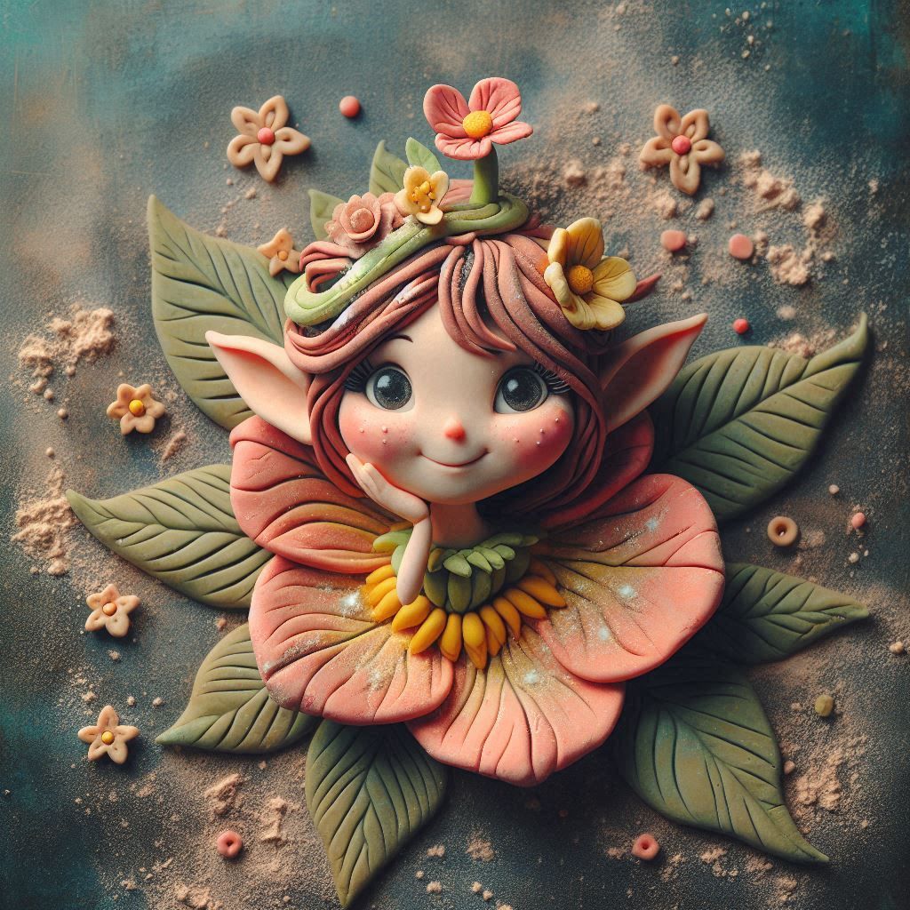Play-Doh Flower fairy