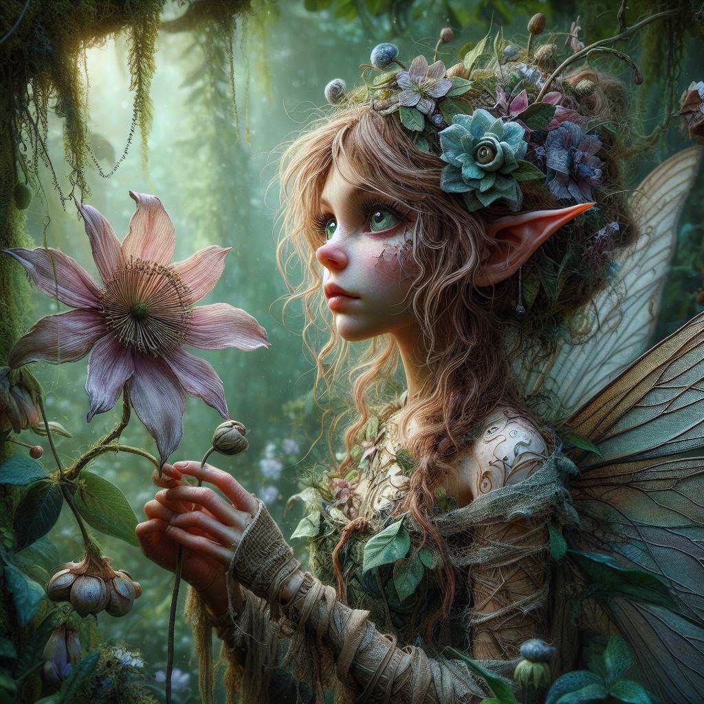 Fairy with a flower 2
