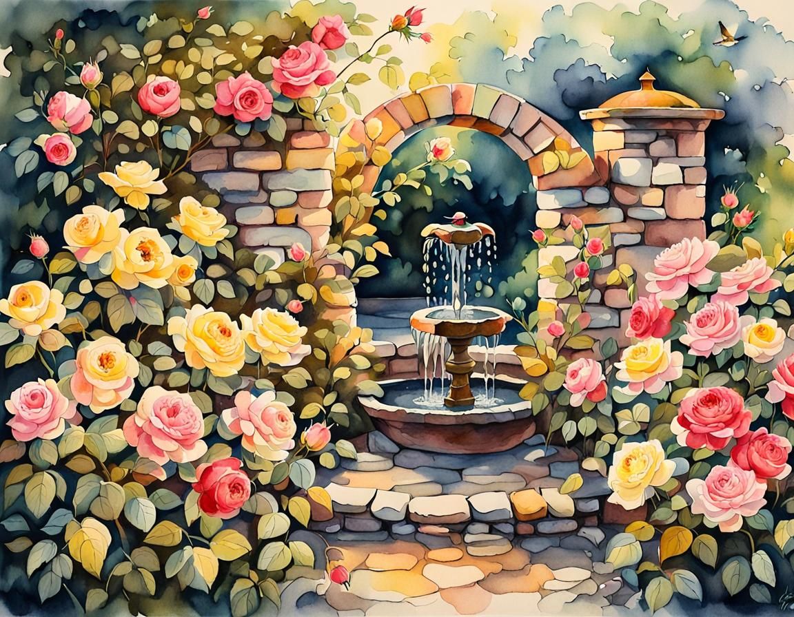 romantic secret garden