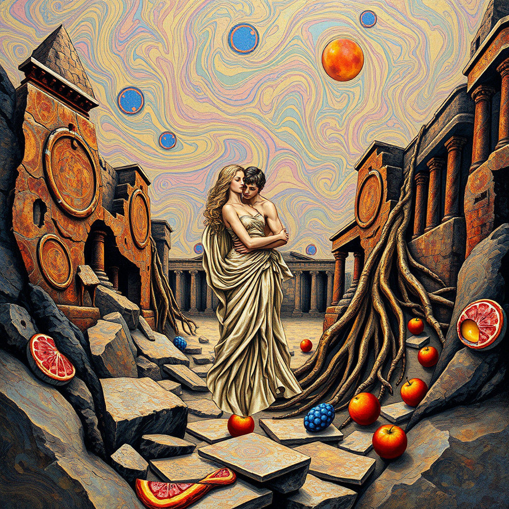 The tragic lovers of Pompeii