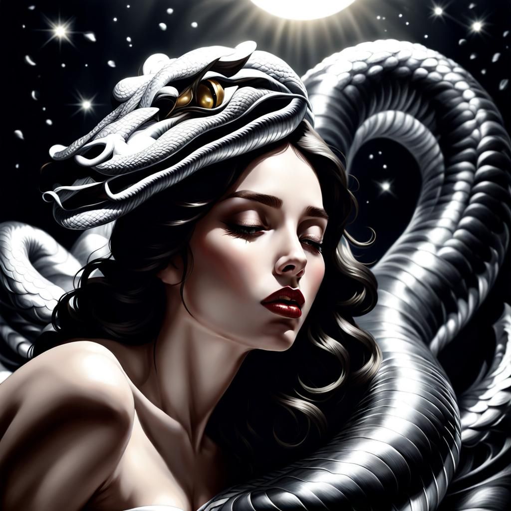 "She came to me with a serpent's kiss, As the Eye of the Sun...
