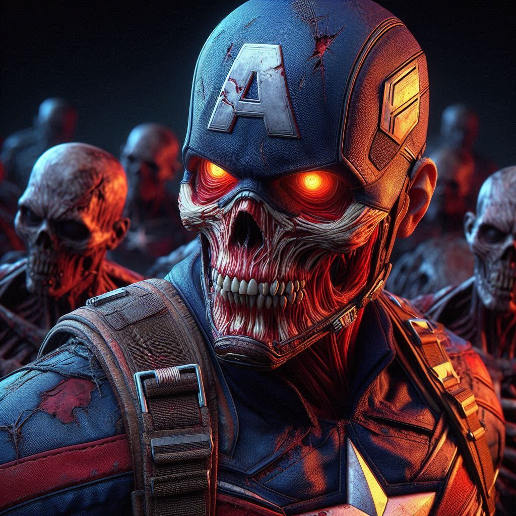 Captain America Zombie