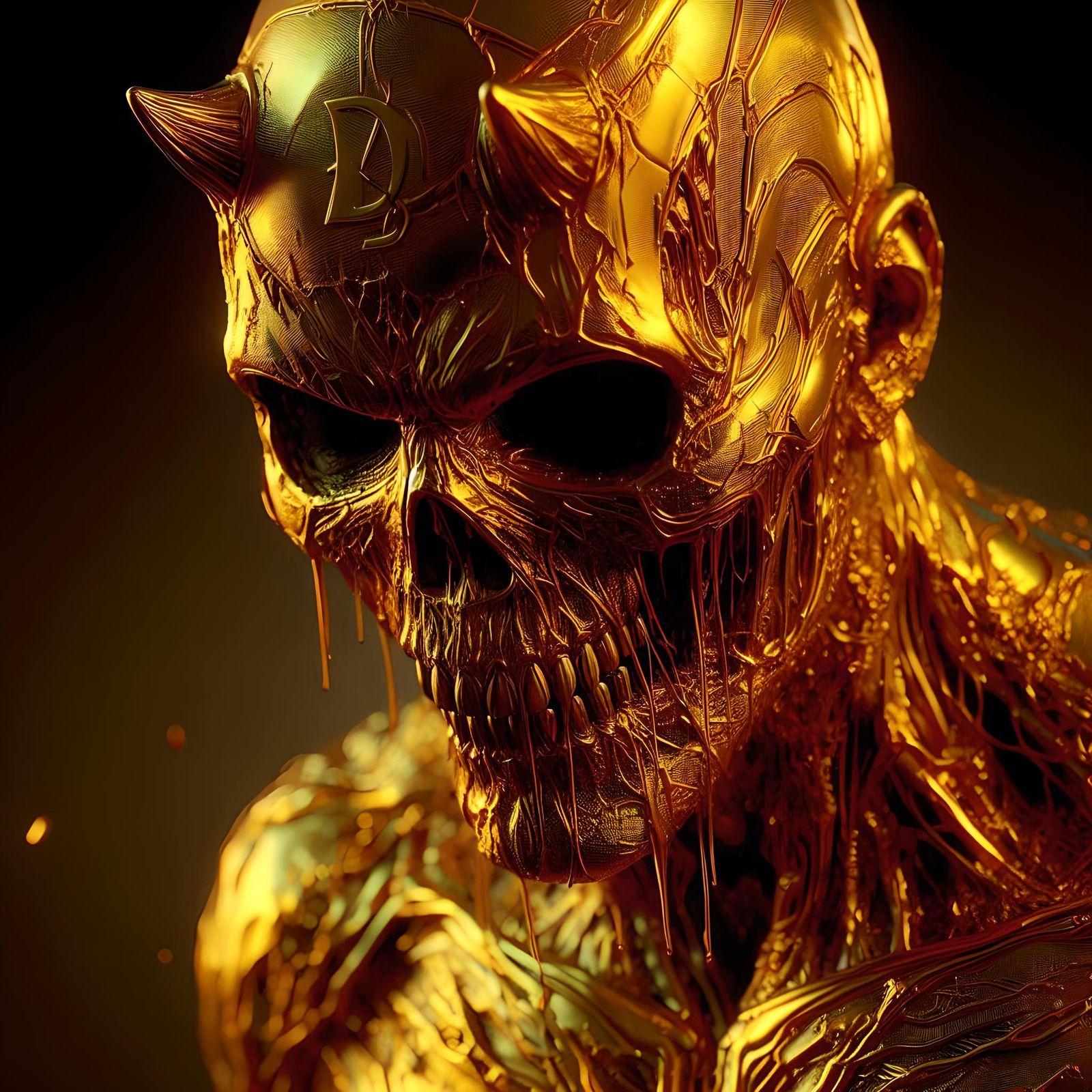 Gold Zombie Daredevil